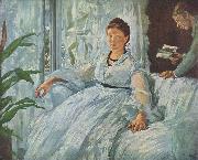 Edouard Manet Beim Lesen oil painting on canvas